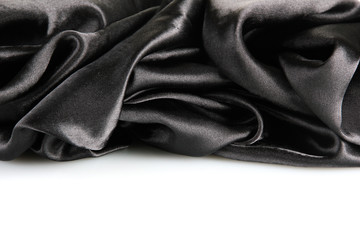 Fototapeta premium beautiful silk drape, isolated on white