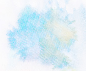 Abstract watercolor background with leaked paint