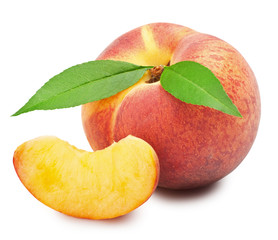 Ripe peach fruit