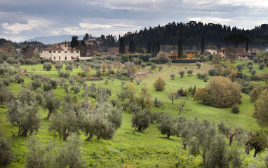 Fototapeta na wymiar Tuscany krajobraz (Fiesole)