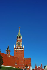 Fototapeta na wymiar Spasskaya Wieża Kremla