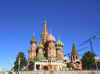 Cathedral of Basil Blessed on the Red Square in Moscow