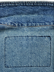 Worn-out Denim Jacket Close-Up