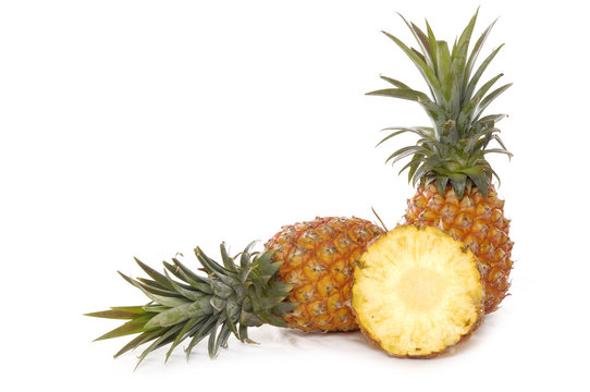 fresh sliced pineapples