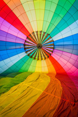 Obraz premium wewnątrz jednego balonu na gorące powietrze