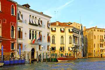 Beautiful street,Grand Canal in Venice, Italy