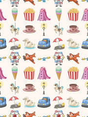 seamless playground pattern