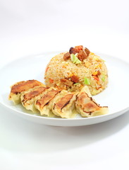 Fried rice with Fried dumplings set