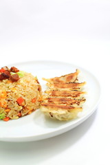 Fried rice with Fried dumplings set