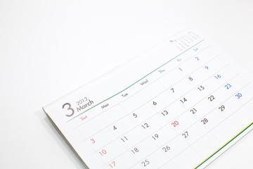 March 2013 Calender