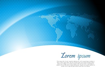 Obraz premium Bright blue vector background