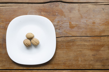 three walnuts