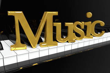 Golden Music Sign