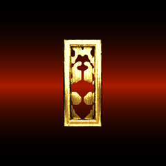 Vector golden figure