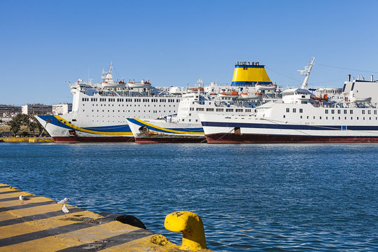 Port Of Piraeus,Greece