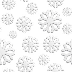 Seamless pattern with snowflakes