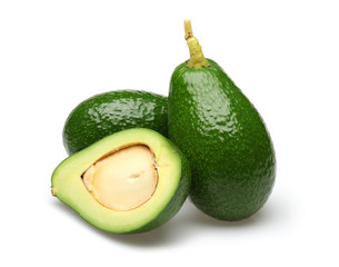 Half Avocado and Avocados