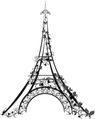 Papier Peint photo Illustration Paris Tour Eiffel, Paris, France