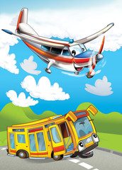 The car and the flying machine © honeyflavour