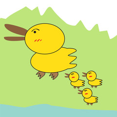 Duck cartoon