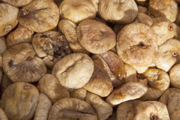 Dried figs as background