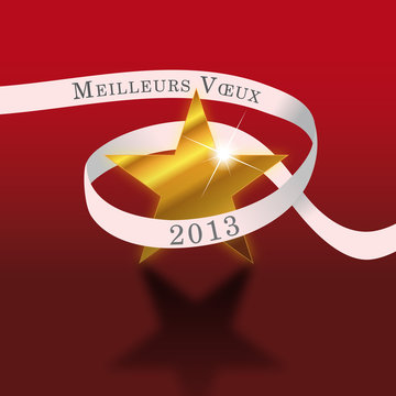 Voeux 2013 - &eacute;toile et ruban