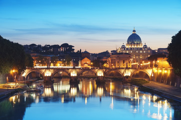 Fototapeta premium River Tiber in Rome - Italy