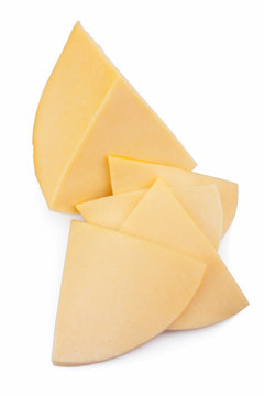 Big piece of cheese and slices