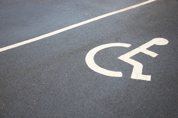 disabled car parking space