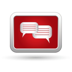 Speech bubbles icon. Vector illustration