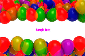 Fototapeta na wymiar Festive balloons for birthdays and other celebration