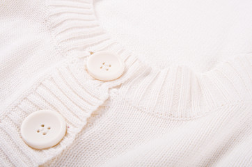 Obraz na płótnie Canvas Knitted white jersey texture