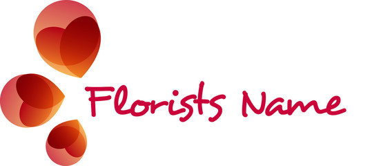 Blumenladen Beschriftung