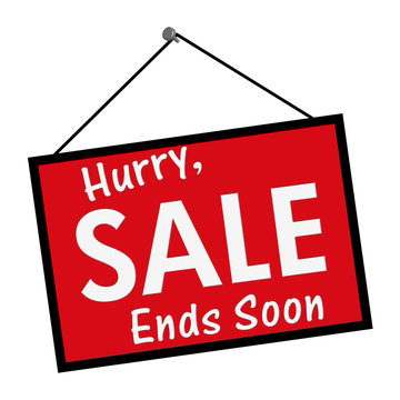 Sale Ends Soon Sign