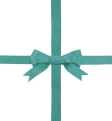 satin ribbon with a bow