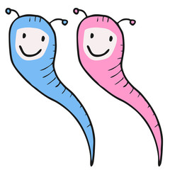 Smile worm draw