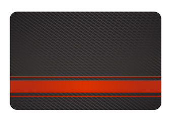 Black Business Card with Texture and Red Label