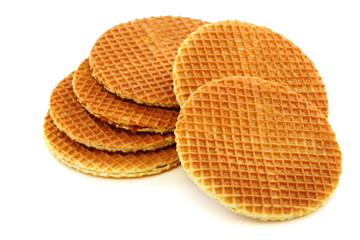Waffles with caramel filling.