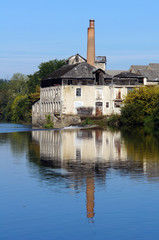 Old tannery along the Vienne river in Saint-Junien, Limousin, France