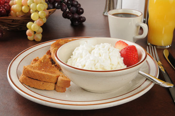 Healthy light breakfast