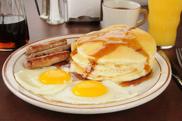 Sausage and eggs