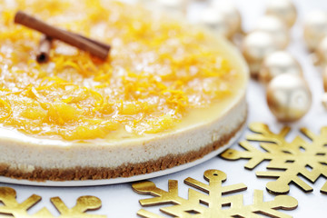 cheesecake with oranges