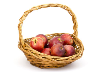 basket with red apples