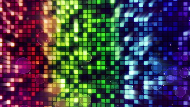 colorful sparkling wall and lights loopable