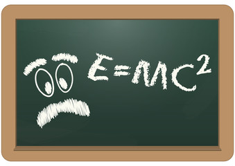e=mc2 chalkboard