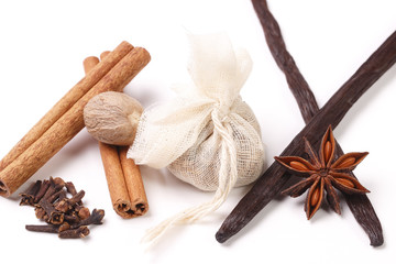 Set of spices for mulled wine
