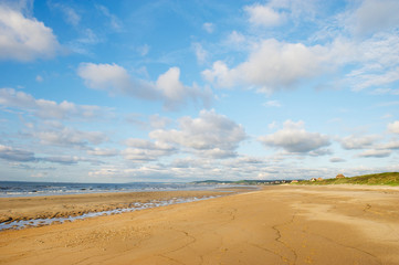 Fototapeta na wymiar Beach Normandy we Francji