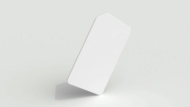White Sim card full rotation endless loop
