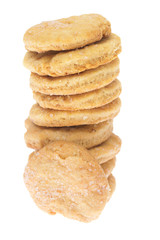 Chip cookie isolated on white background