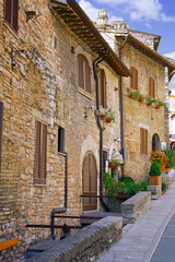 Obraz na płótnie Canvas Miasto cview z Asyżu. Umbria. Włochy